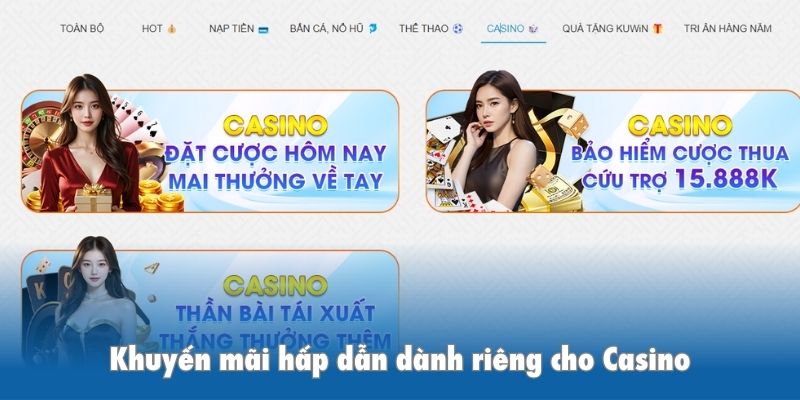 Khuyến mãi hấp dẫn dành riêng cho Casino